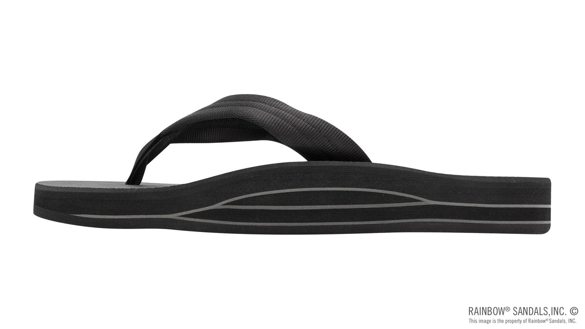 Classic Rubber Double Layer Arch Black Top EVA Filled 1" Black Strap