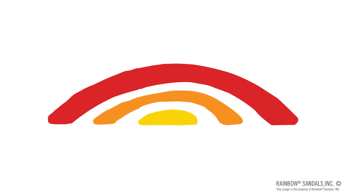 4" BLACK DYE CUT STICKER RAIINBOW ARCH