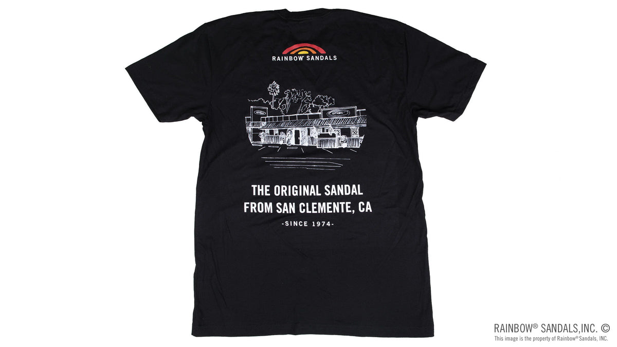 Men's T-Shirt Sparky Gluing Sandals - Black