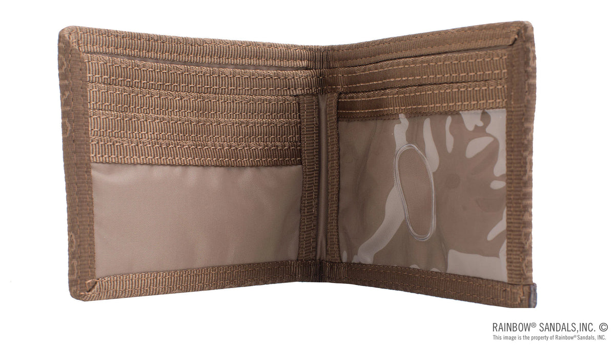 Bi-fold Wallet w/Jacquard Webbing Trim