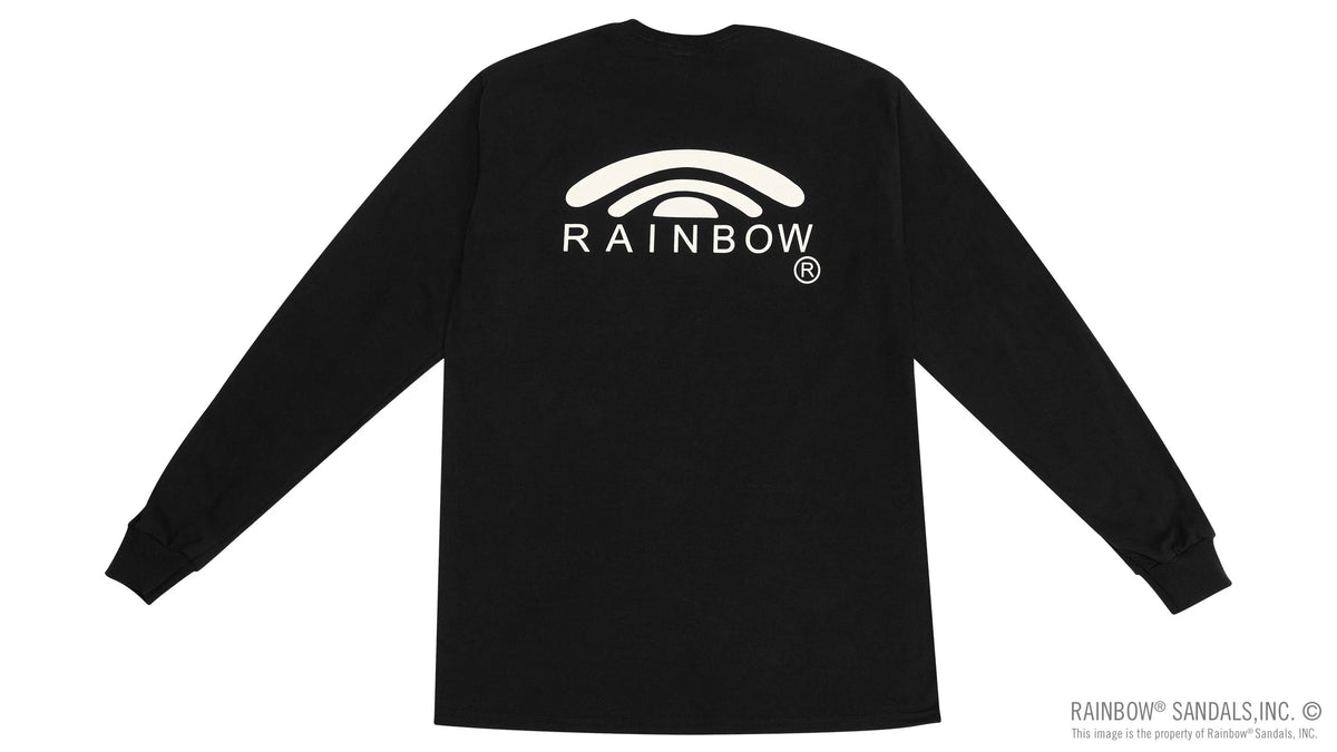 Long Sleeve T-Shirt - Black w/Cream (footbed) Logo